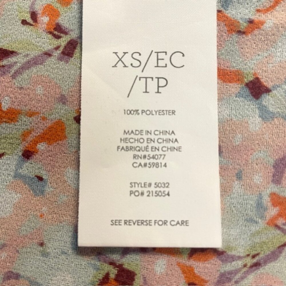 CABI Bella Sleeveless Floral Tiered Tank Top - Size XS - Picture 5 of 6